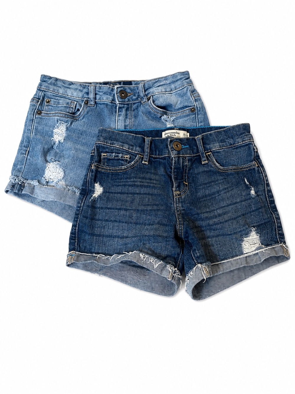 Girl’s jean shorts, Abercrombie kids and Lucky brand size 10